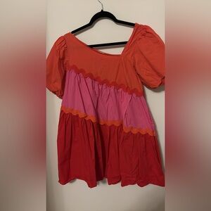 Aura Size medium  Puff Sleeve Dress worn once